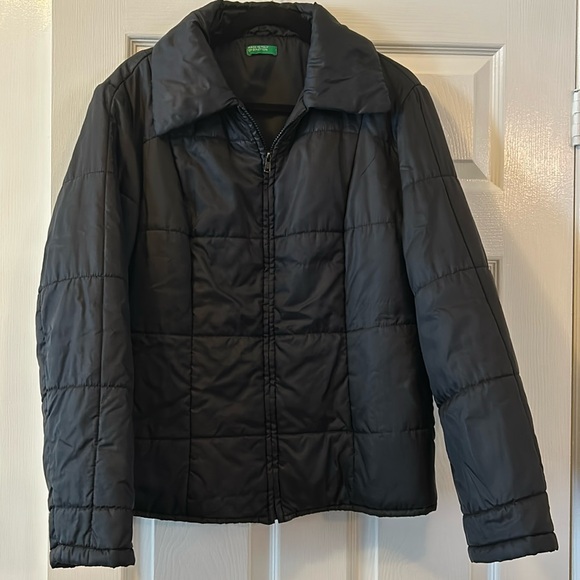 Benetton, Black Fall Jacket, Size Small - Picture 1 of 2
